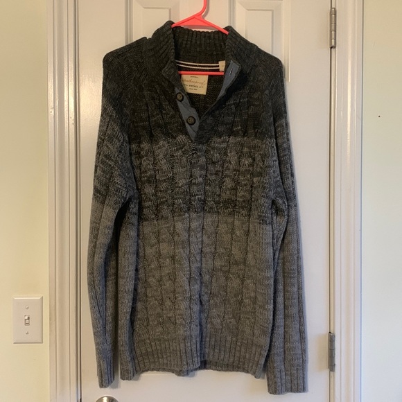 Large mens gray toned sweater - Picture 1 of 4